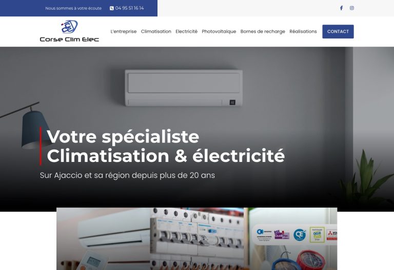 Site internet électricien plombier