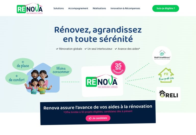 Site internet rénovation
